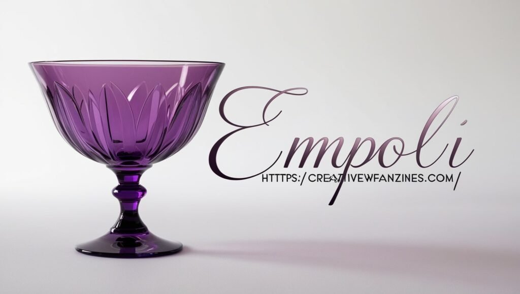 Empoli Purple Stemmed Large Glass