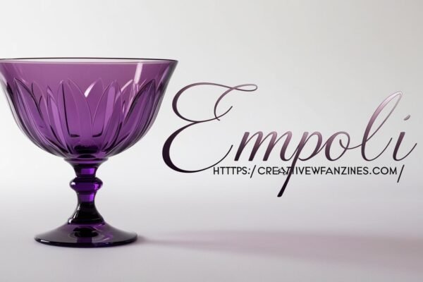 Empoli Purple Stemmed Large Glass