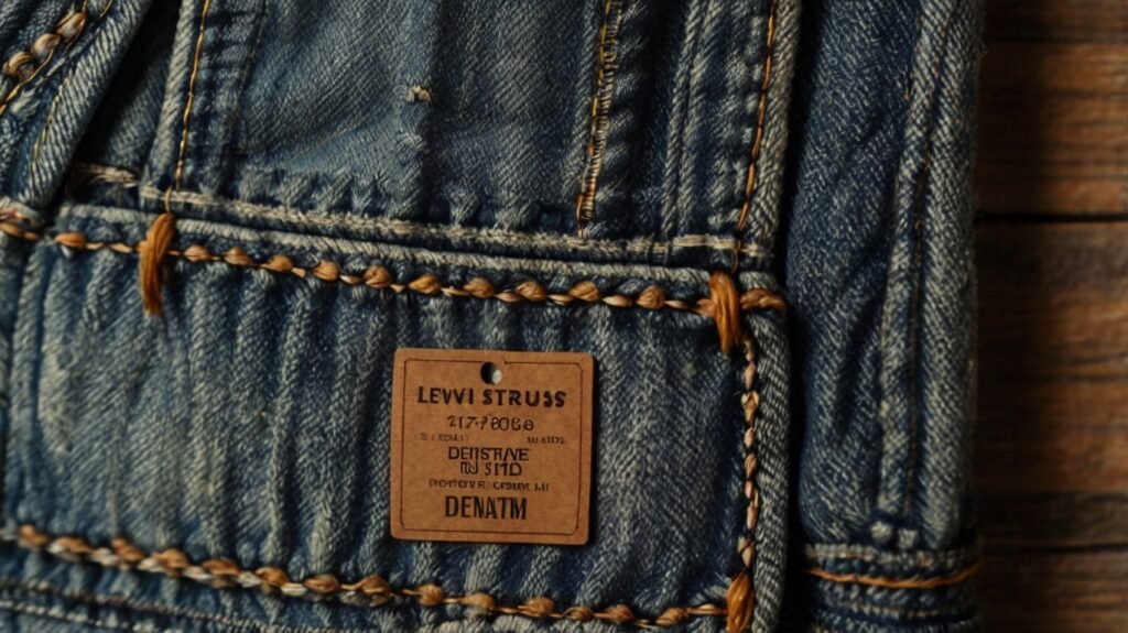 Hang Tag for Levi Strauss Denim Jacket CW-3117-3496